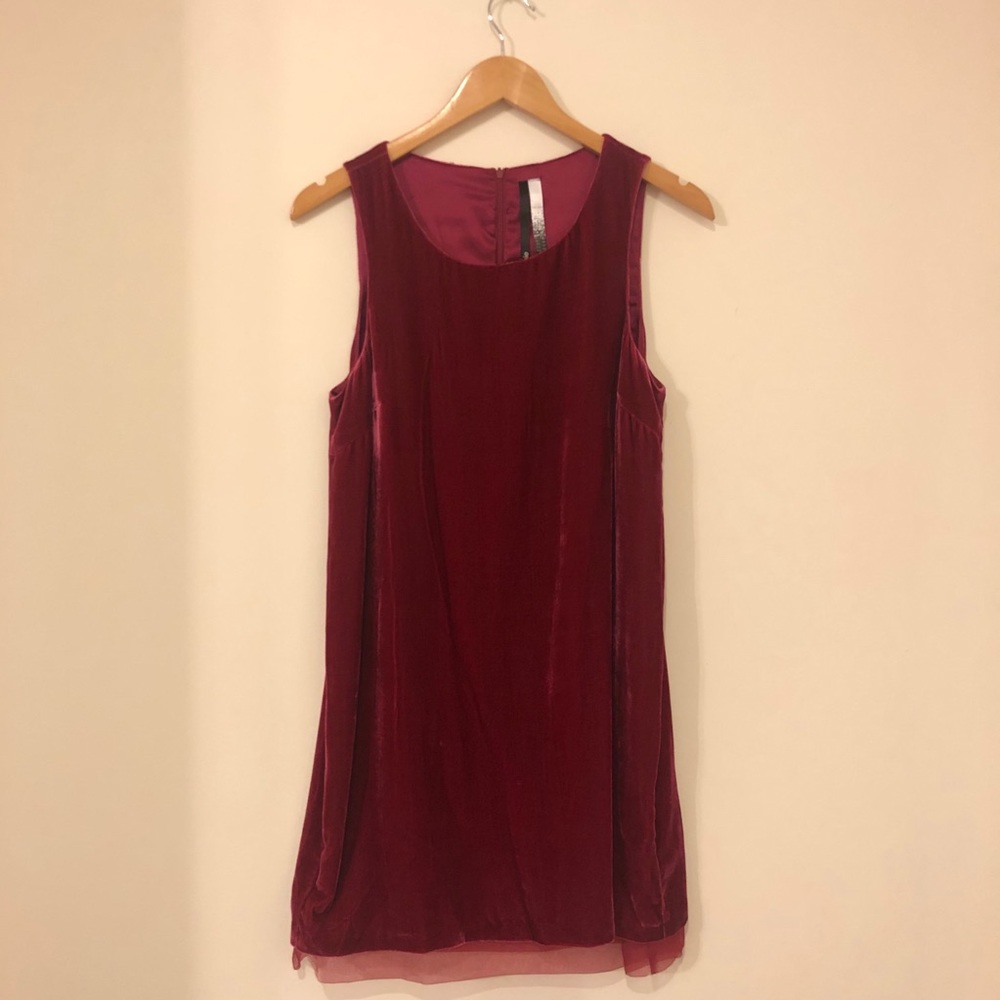 Kenzie Mini Red Velvet Mini Dress